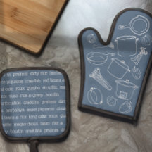 ケージャン料理エッセンシャルオーブンミットとポットホルダー