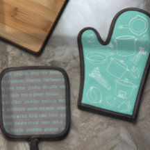 ケージャン料理エッセンシャルオーブンミットとポットホルダー