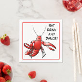 ケージャン沸騰パーティークロウフィッシュ食べドリンクダンス スタンダードカクテルナプキン (インサイチュ)