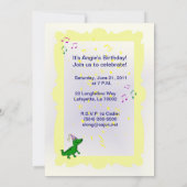 ケージャン·クロフィッシュ誕生日パーティーの招待 招待状 (裏面)