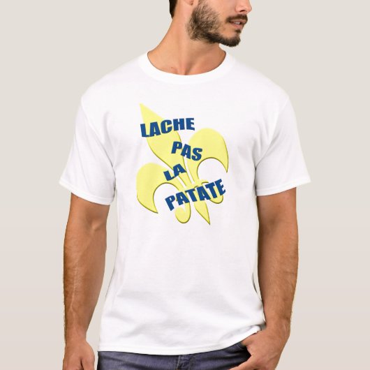 ケージャン"Lache先la patate " Tシャツ (正面)