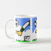 ケージーアップピーサッカーマグ コーヒーマグカップ (左)