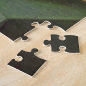 ケージ内の2つのカナリア（Antonio Donghi著） ジグソーパズル (側面)