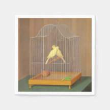 ケージ内の2つのカナリア（Antonio Donghi著）