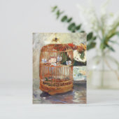 ケージ愛の鳥のバーザモリソット ポストカード (スタンド正面)