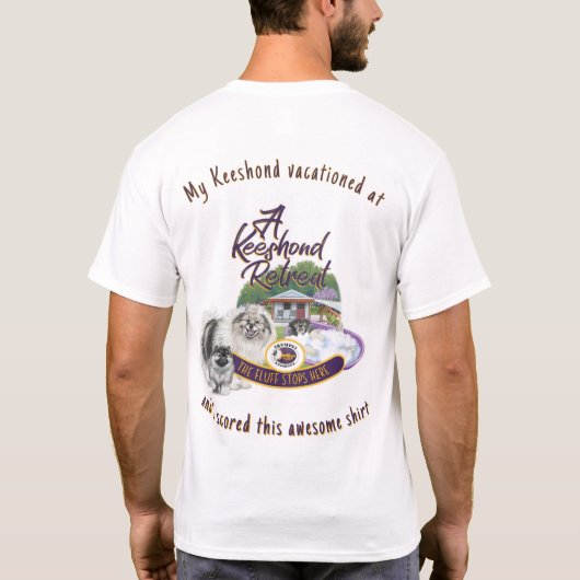 ケースホンドのリゾートバケーションTシャツ Tシャツ (裏面)