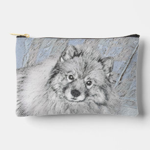 ケースホンドの絵画 ケース かわいい オリジナル ペット 犬 アート アクセサリーポーチ
