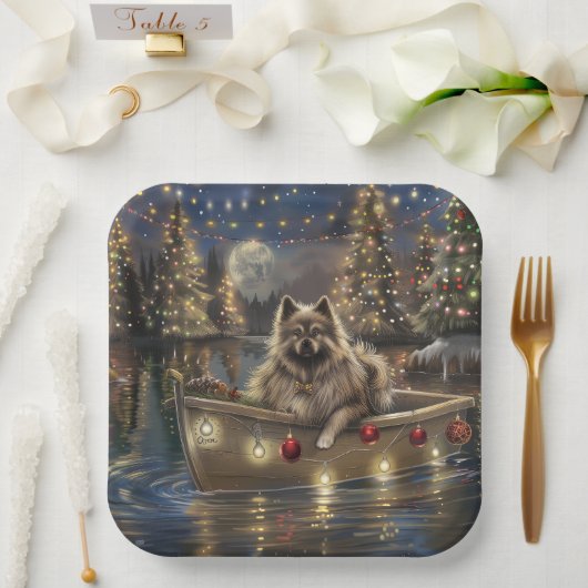 ケースホンド クリスマスの祝祭の航海 ペーパープレート (ウェディング)