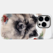 ケースホンド クリスマスリース クリスマスの愛犬 Case-Mate iPhoneケース (裏面 (横))