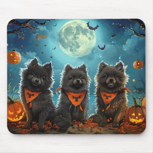 ケースホンド ハロウィン スプーキー マウスパッド (正面)