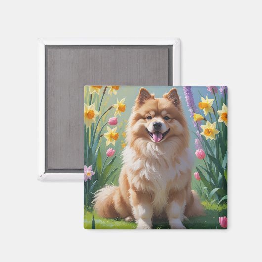 ケースホンド 春の花の絵 マグネット (正面/裏面)