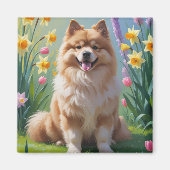 ケースホンド 春の花の絵 マグネット (正面)