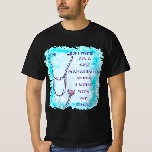 ケースマネージャカスタムナースナースTシャツ Tシャツ (正面)