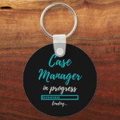 ケースマネージャーの処理中 キーホルダー (正面)