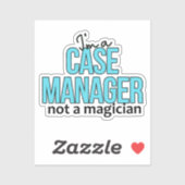 ケースマネージャーNot aマジシャンおもしろいナース引用文 シール (シート)
