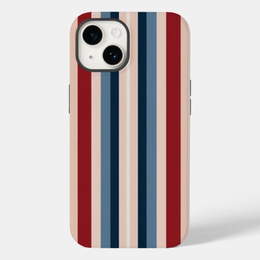 ケースメイトカラフルストライプ数 Case-Mate iPhoneケース (裏面)