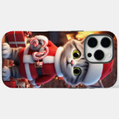 ケースメイト電話ケース、かわいい子猫クリスマスデザイン Case-Mate iPhoneケース (裏面 (横))