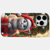 ケースメイト電話ケース、かわいい子猫クリスマスデザイン Case-Mate iPhoneケース (裏面 (横))