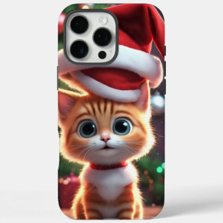 ケースメイト電話ケース、かわいい子猫クリスマスデザイン iPhone 16 PRO MAXケース
