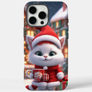 ケースメイト電話ケース、かわいい子猫クリスマスデザイン iPhone 16 PRO MAXケース