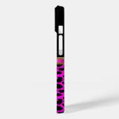 ケースワイルドピンクブラック Case-Mate iPhoneケース (裏面 / 左)