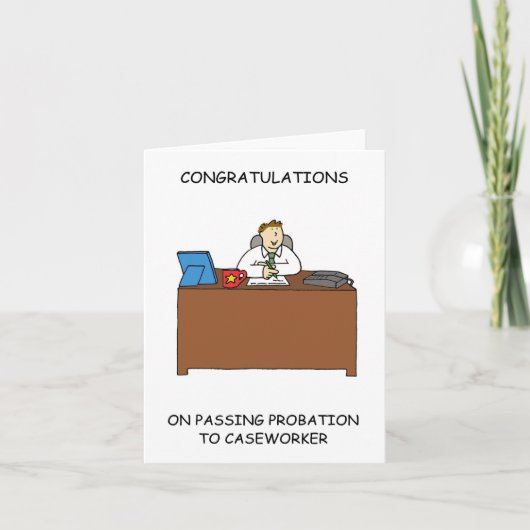 ケースワーカーへの保護観察合格 カード (正面)