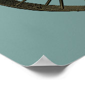 ケース脱穀機1889レーシンウィスコンシンファーム ポスター (角)