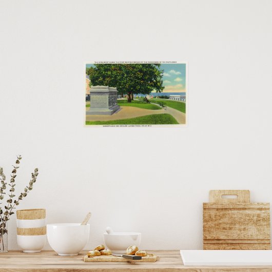 ケーズヒルビューメイフラワー埋葬記念碑 ポスター (キッチン)