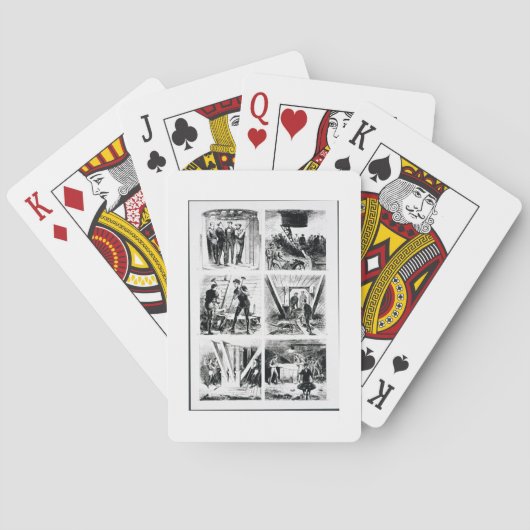 ケーソン内で作業し、Brooklyn Briを構成 トランプ (裏面)