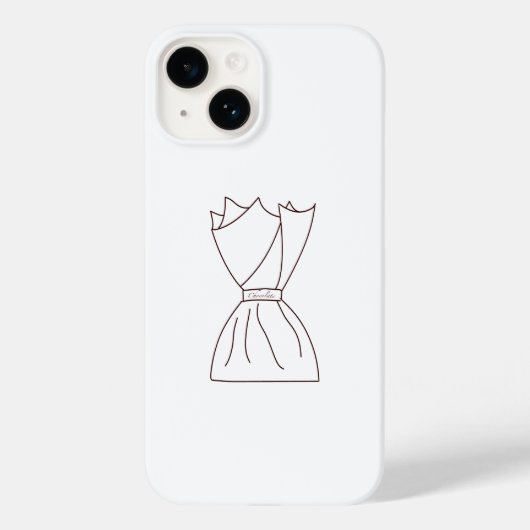 ケータイ甘いお菓子チョコおいしい Case-Mate iPhoneケース (裏面)