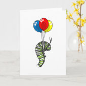 ケータピラバルーン カード (黄色い花)