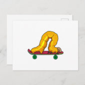 ケータピラー スケーター スケートボード ポストカード (正面/裏面)