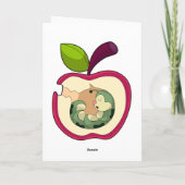 ケータピラー スリーピング アップル カード (裏面)