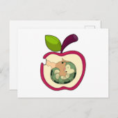 ケータピラー スリーピング アップル ポストカード (正面/裏面)