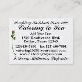 ケータリングお客様へエレガント- SRF 名刺 (裏面)