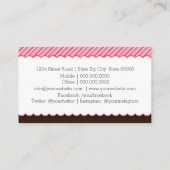 ケータリングとイベントチョコレートノーロゴ 名刺 (裏面)