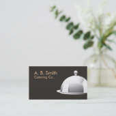 ケータリングと個人シェフ名刺 名刺 (スタンド正面)