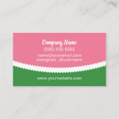 ケータリングのイベントプランナー 名刺 (裏面)