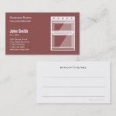 ケータリングのオーブン/電気器具の修理、サービスおよび販売 名刺 (正面/裏面)