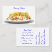 ケータリングのサービス業カードテンプレート 名刺 (正面/裏面)