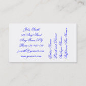 ケータリングのサービス業カードテンプレート 名刺 (裏面)