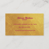 ケータリングのスローガン名刺 名刺 (裏面)