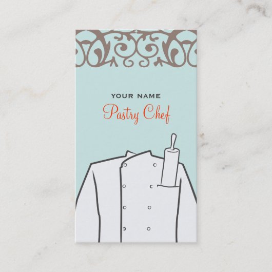 ケータリングのベーカリーのペーストリー作りの職人 名刺 (正面)