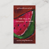 ケータリングの会社の名刺 名刺 (裏面)