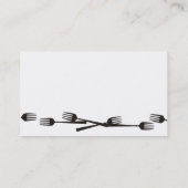 ケータリングのBuを調理するフォークを食事する夕食の多く… 名刺 (裏面)