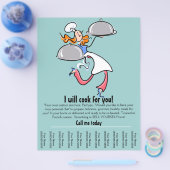 ケータリングまたはパーソナルシェフプロモーションフライヤー チラシ (シングル)