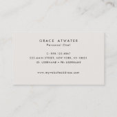 ケータリングエレガント会社クローシュ 名刺 (裏面)