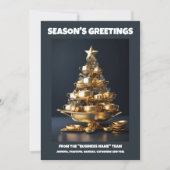 ケータリングクリスマスツリーシェフビジネスケータリング シーズンカード (正面)