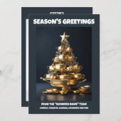 ケータリングクリスマスツリーシェフビジネスケータリング シーズンカード (正面/裏面)