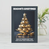 ケータリングクリスマスツリーシェフビジネスケータリング シーズンカード (スタンド正面)